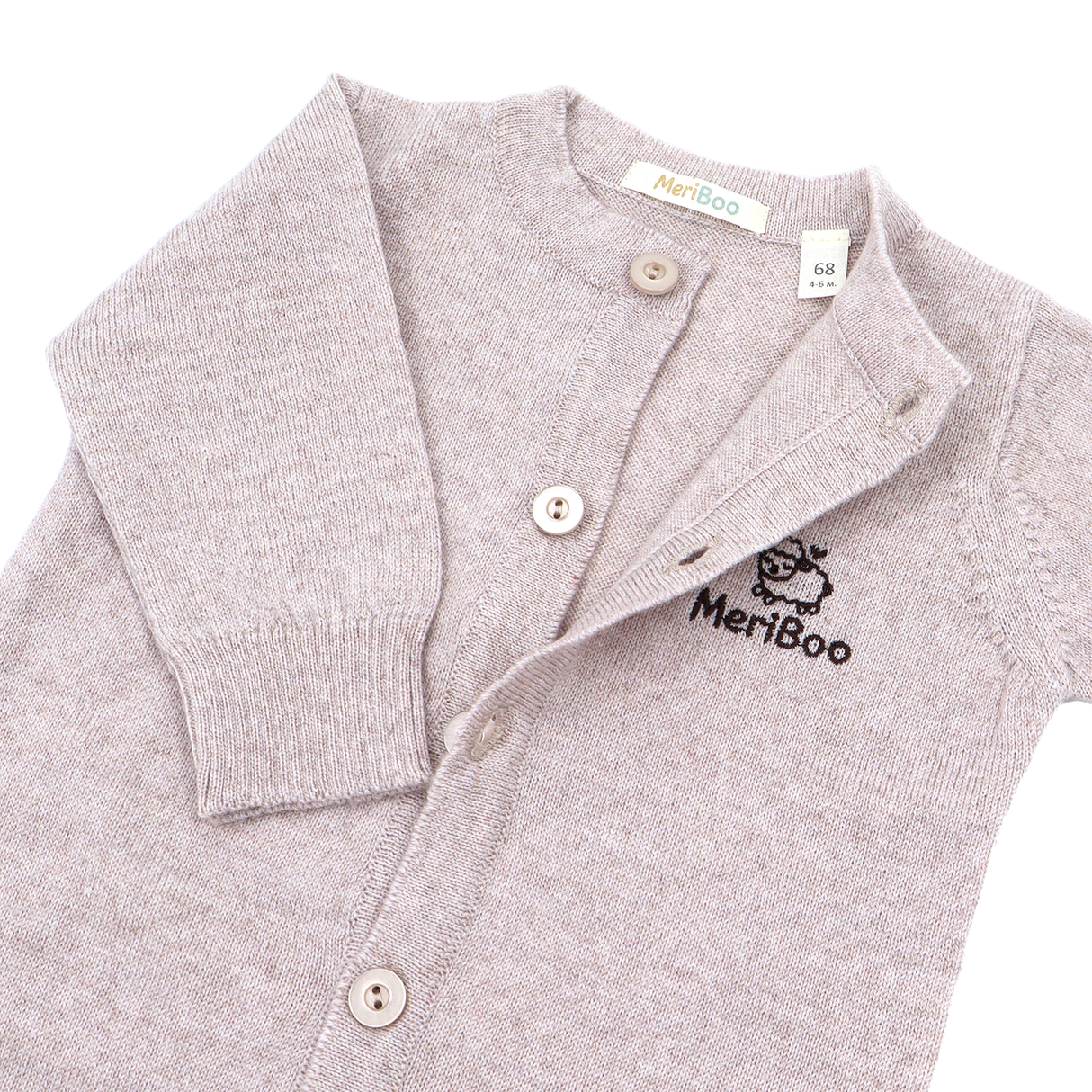 Pletený overal (romper) z 100% organickej merino vlny
