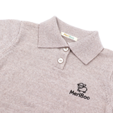 Bluză tricotată pentru copii cu guler din 100% lână merino organică