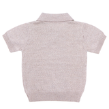 Bluză tricotată pentru copii cu guler din 100% lână merino organică