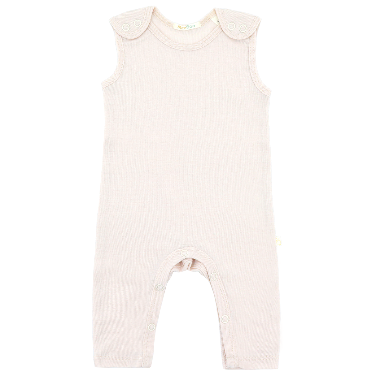 Salopetă (romper) din 100% lână merino fină organică, cu nasturi pe umeri