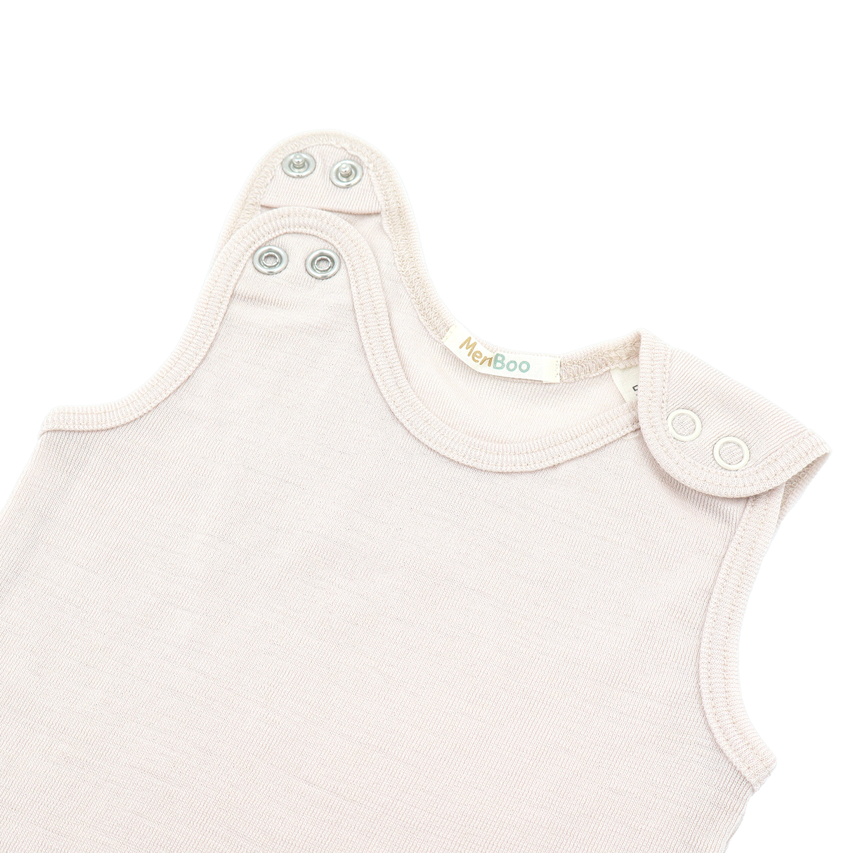 Salopetă (romper) din 100% lână merino fină organică, cu nasturi pe umeri