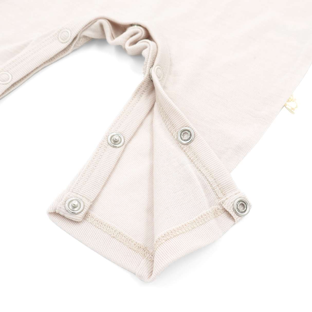 Salopetă (romper) din 100% lână merino fină organică, cu nasturi pe umeri