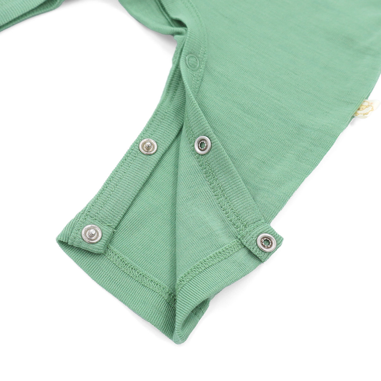 Salopetă (romper) din 100% lână merino fină organică, cu nasturi pe umeri