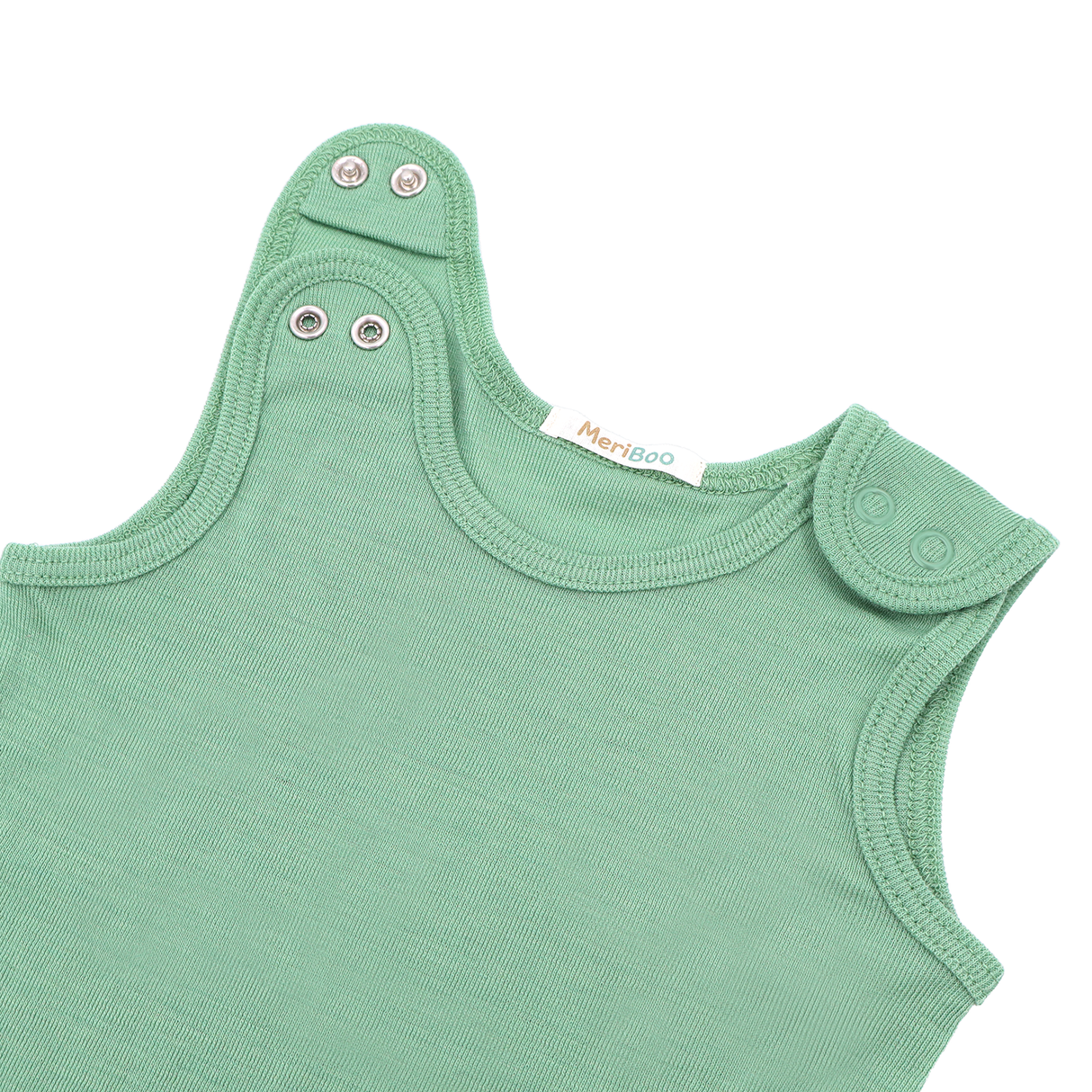 Salopetă (romper) din 100% lână merino fină organică, cu nasturi pe umeri