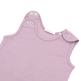 Salopetă (romper) din 100% lână merino fină organică, cu nasturi pe umeri
