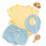 Súprava "Little Moments" z 100% organickej mušelínu